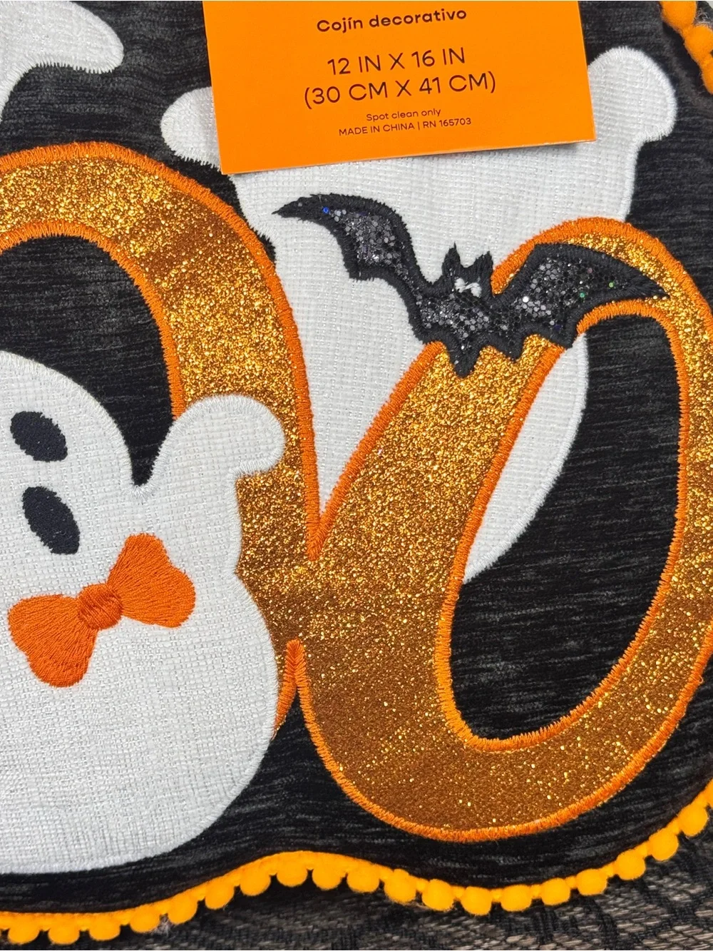 NEW The Halloween Shop Boo and Ghosts Halloween Pillow